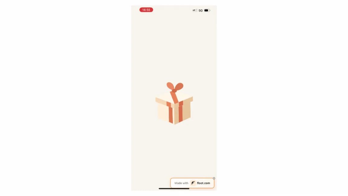Figure 11 Splash screen displayed on a real iPhone when launching the app.